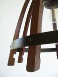 Medusa, Recycled Wine Barrel Chandelier, Ceiling Pendant Light 2 small