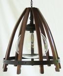 Medusa, Recycled Wine Barrel Chandelier, Ceiling Pendant Light 1 small