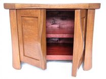 Elf, Small Oak Cabinet Bench Recycled Wine Fermentation Tanks, Shoe Storage 4 small