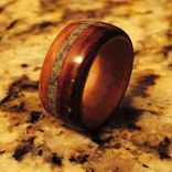 Santos Rosewood Bentwood Ring-Handmade Wooden Ring 6 small