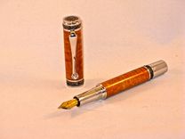 Figured Hawaiian Koa Fountain Pen- Handmade Wooden Pen 3 small
