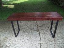 Farmhouse Style Desk With Steel Legs 1 small