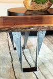 Custom Black Walnut Slab Bench Or Coffee Table With Live Edge 4 small