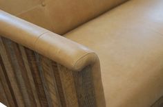 Manhattan Sofa - Reclaimed Wood, Leather - Plush Style And Comfort 3 small
