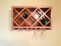Wall Mount Wine Rack And Glass Holder 1 small