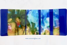 Fused Glass Plate - Big Sur 5 small