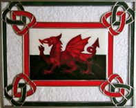 Fused and Stained Glass Window - Cymru Am Byth (Wales Forever) 2 small