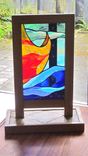 Glass Table Sculpture - Flight Of The Imagination 1 small