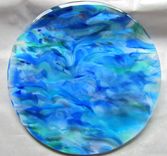 Fused Glass Table Top Insert: Ocean 1 small