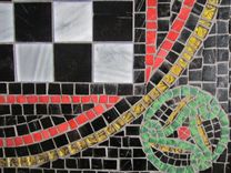 Chess Board - Art Glass Mosaic 2 small