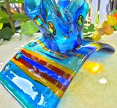 Fused Glass Candle Bridge - E Ala E 2 small