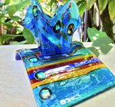 Fused Glass Candle Bridge - E Ala E 1 small