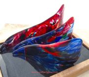 Fused Glass Table Sculpture:  Hoe A Mau - Room For New Growth 1 small