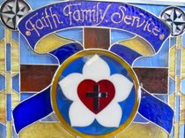 Stained Glass And Fused Glass Window - Retirement Gift 4 small