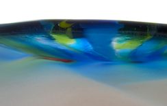 Fused Glass Platter - Starburst 5 small