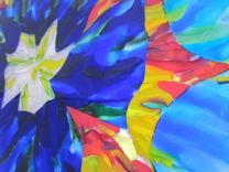 Fused Glass Platter - Starburst 4 small