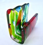 Fused Glass Business Card Holder  5 small