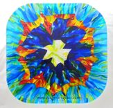 Fused Glass Platter - Starburst 1 small