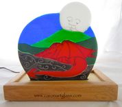 Fused Glass Accent Light - Sleeping Dragon 4 small