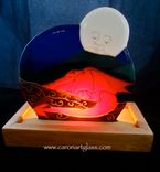 Fused Glass Accent Light - Sleeping Dragon 3 small