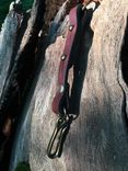 Japanese Fishhook Leather Keychain 3 small