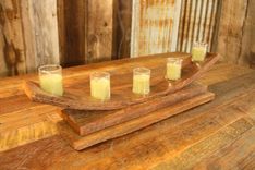 Rustic Reclaimed Bent Wood Candle Holders - Votive 1 small
