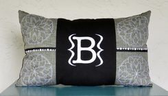 Menswear-Inspired Monogrammed Pillow 2 small