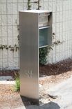 Contemporary Minimalist Modern Stainless Steel Mailbox/Call Box 1 small