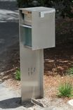 Contemporary Minimalist Modern Stainless Steel Mailbox/Call Box 3 small