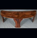 Abstract Organic Expressionism In Furniture™  Walnut Coffee Table With Matching End Tables 4 small