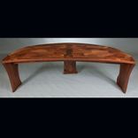 Abstract Organic Expressionism In Furniture™  Walnut Coffee Table With Matching End Tables 5 small