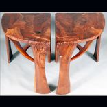 Abstract Organic Expressionism In Furniture™  Walnut Coffee Table With Matching End Tables 1 small