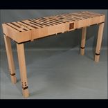 Abstract Expressionism In Furniture™ Exotic Wood Console Table 1 small