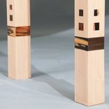 Abstract Expressionism In Furniture™ Exotic Wood Console Table 4 small