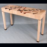 Abstract Illusionism In Furniture™ Exotic Wood Console Table 1 small