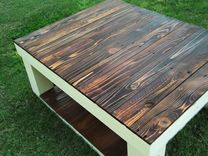 Reclaimed Wood Farmhouse Coffee Table 3 small