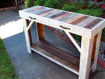 Rustic Reclaimed Pallet Entry Table 3 small