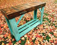Cottage Chic Reclaimed Entry Table | Sofa Table 1 small