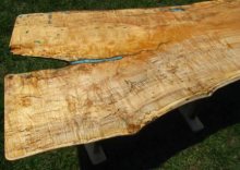 Single Slab Maple Dining Table 3 small