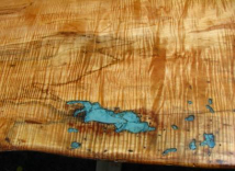 Single Slab Maple Dining Table 5 small