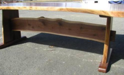 Large And Amazing Live-Edge Walnut Dining Table 6 small