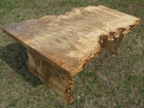 Live Edge Red Maple Burl Coffee Table 1 small