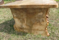 Live Edge Red Maple Burl Coffee Table 4 small