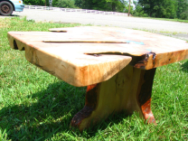 Live Edge Ambrosia Maple Coffee Table 3 small