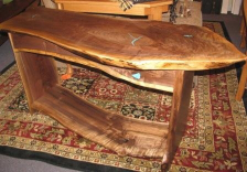 Highly-Figured Walnut Console 2 small