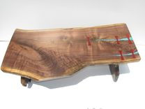 Feathered Walnut Coffee Table 2 small