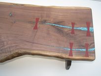 Feathered Walnut Coffee Table 3 small