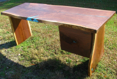Walnut Desk With File Drawer 1 small