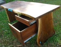 Walnut Desk With File Drawer 4 small
