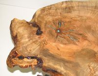 Curly Burl Maple Coffee Table 3 small